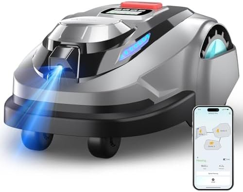YARDCARE N1600PRO Robot Tondeuse sans Fil Périphérique,RTK+ IA Vision