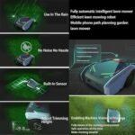 Tondeuse à gazon robotique - Coupe jusqu'à 1500 ㎡ - Télécommande pour pelouse de jardin - Tonte ultra silencieuse – Image 4