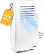 Tristar Climatiseur mobile - 7 000 BTU - 3-en-1 - Déshumidifie, Rafraîchit, Ventile - Jusqu'à 25 m² - Kit pour fenêtre inclus - AC-5478 [Classe énergétique A] [Classe énergétique A]